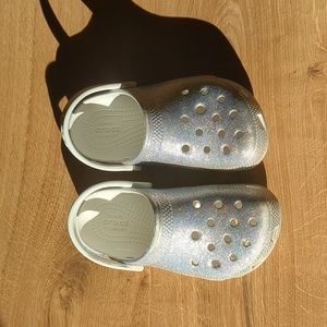 Crocs Silver Glitter c 11 children's